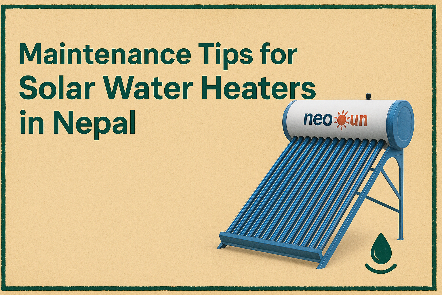 Solar heater maintenance